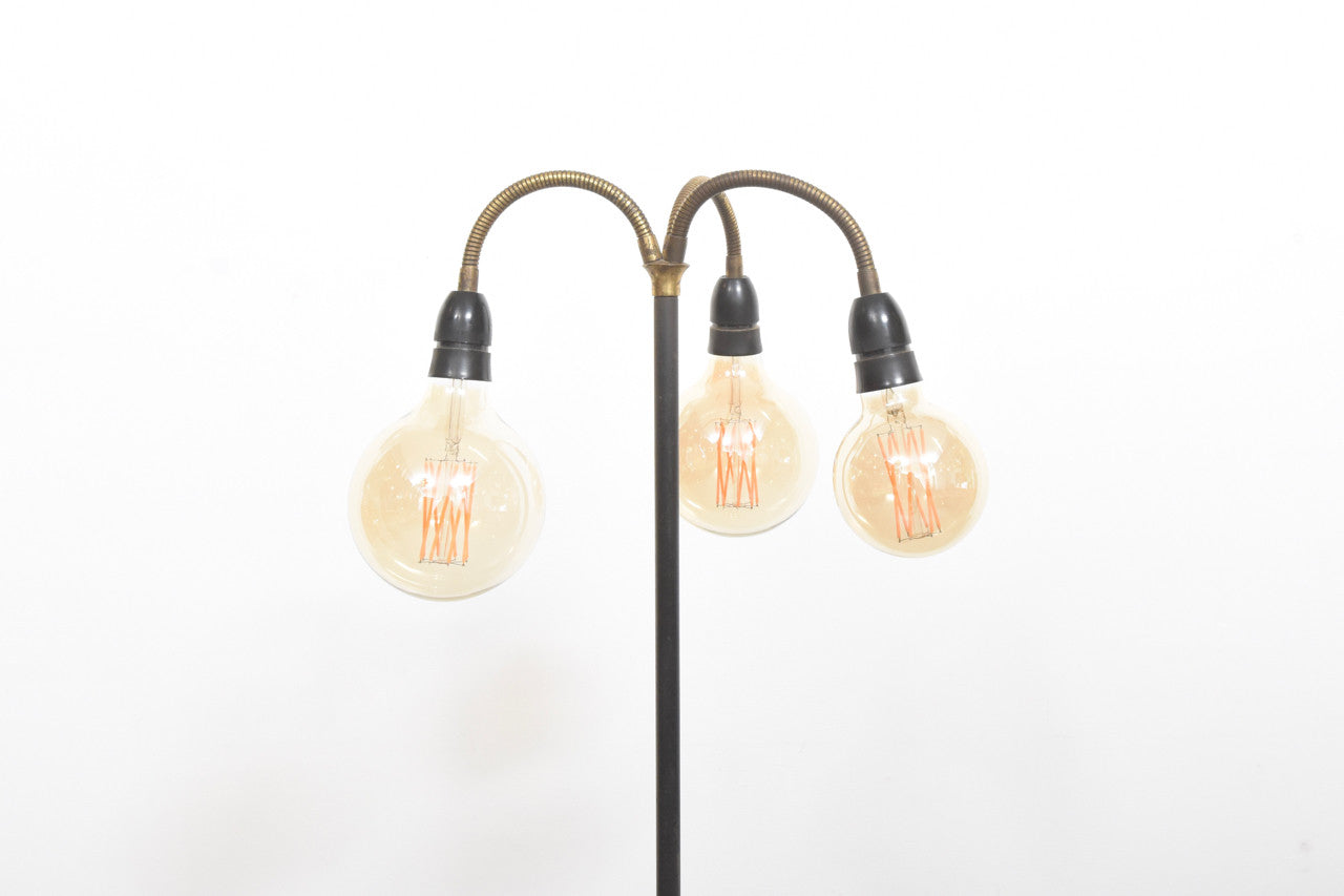 Three headed floor lamp