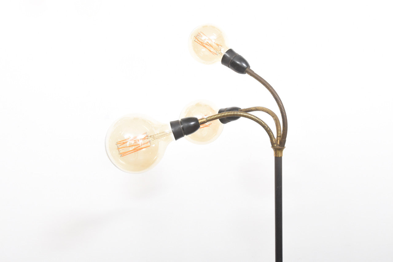 Three headed floor lamp