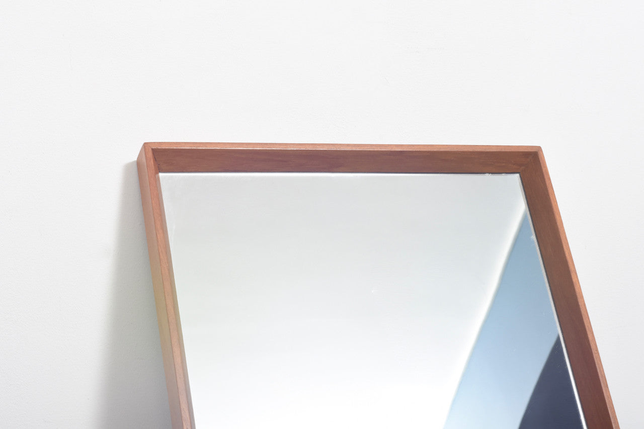 Rectangular teak mirror