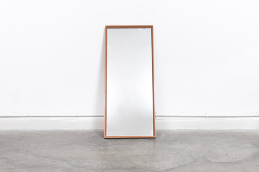 Rectangular teak mirror