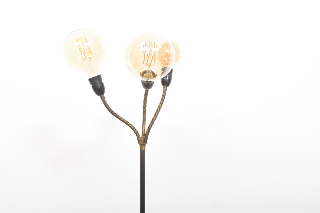 Three headed floor lamp