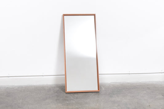 Rectangular teak mirror