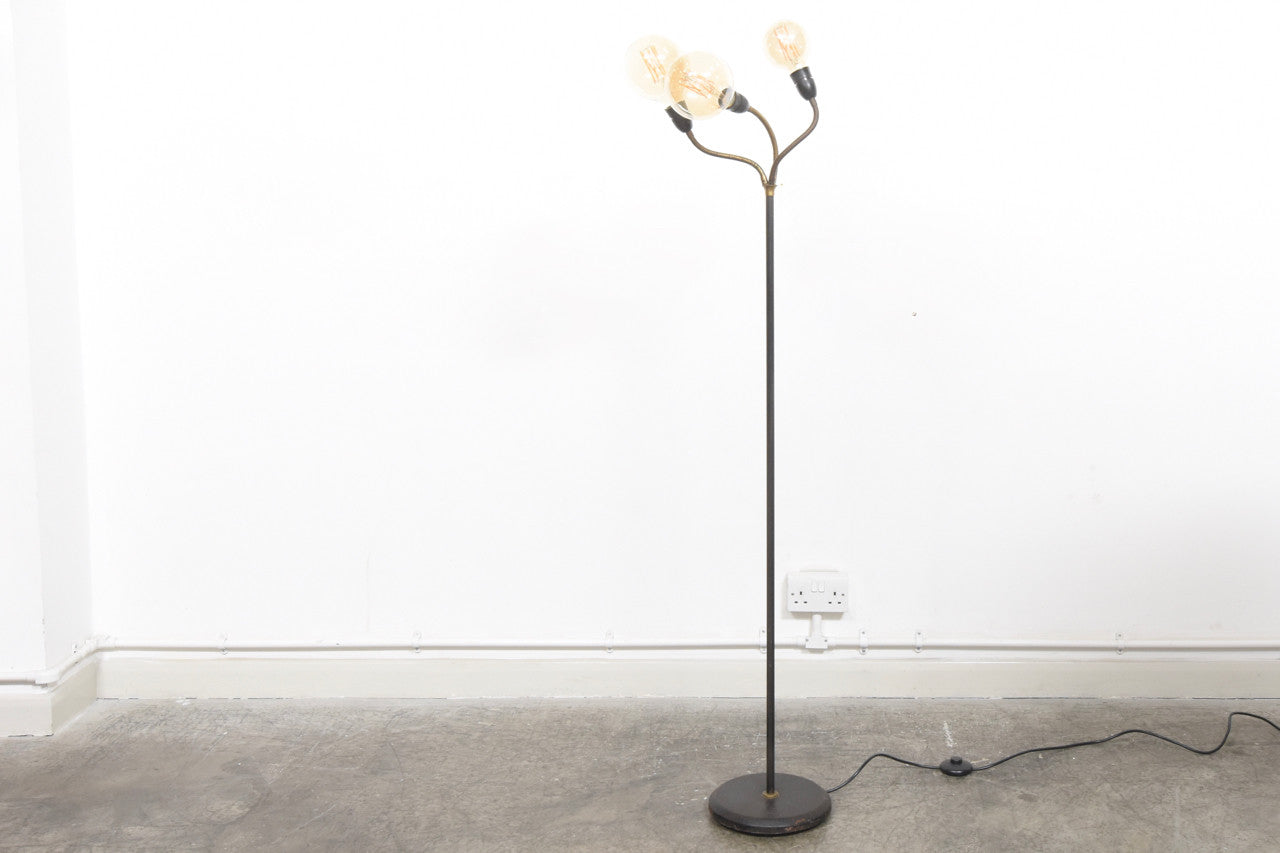 Three headed floor lamp