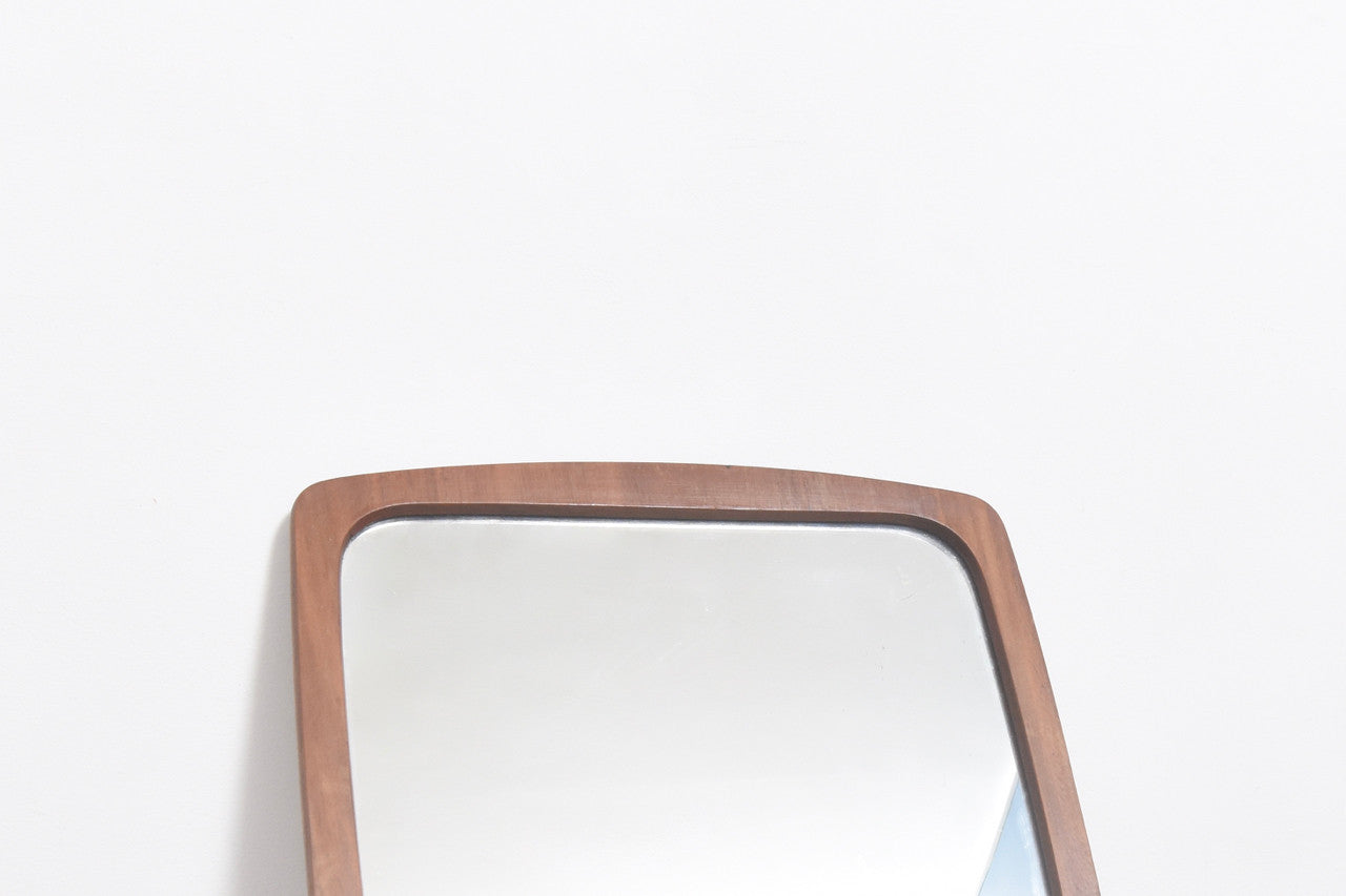 Long mirror with curved frame