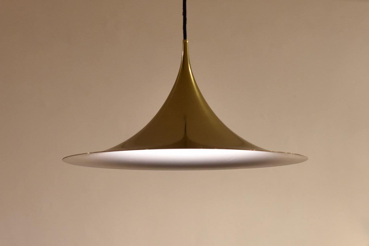 Brass 'Semi-pendel' ceiling light by Fog & Mørup