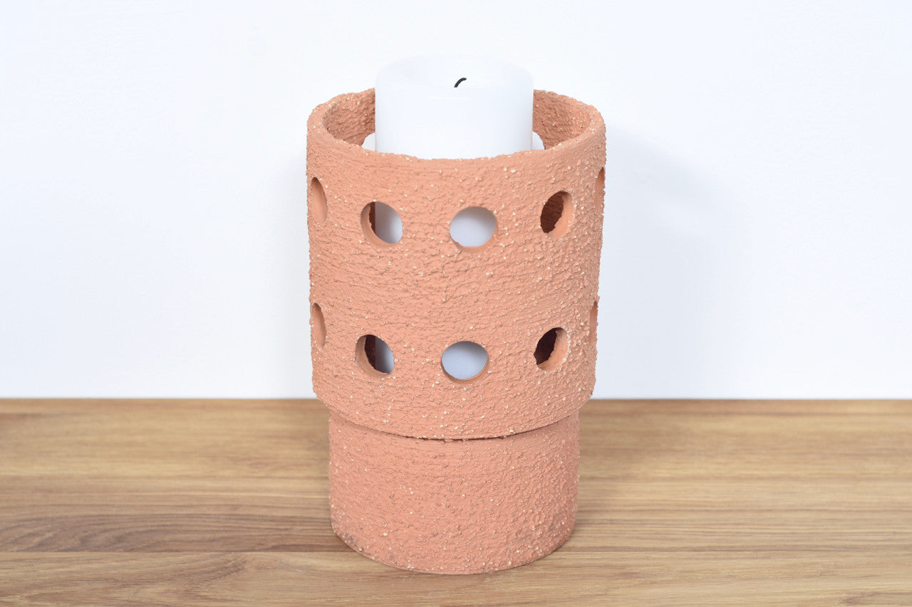 Pillar candle holder by Upsala-Ekeby