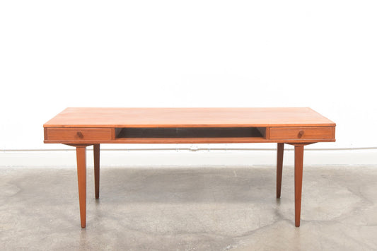 Teak coffee table with drawers