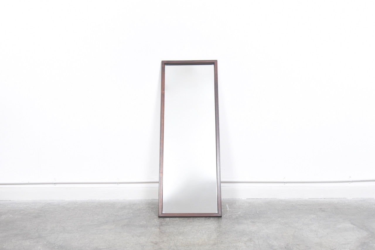 Rectangular rosewood mirror
