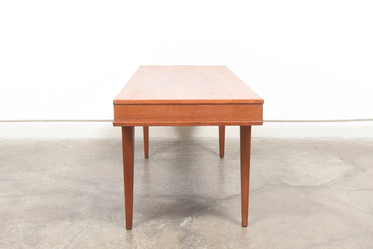 Teak coffee table with drawers