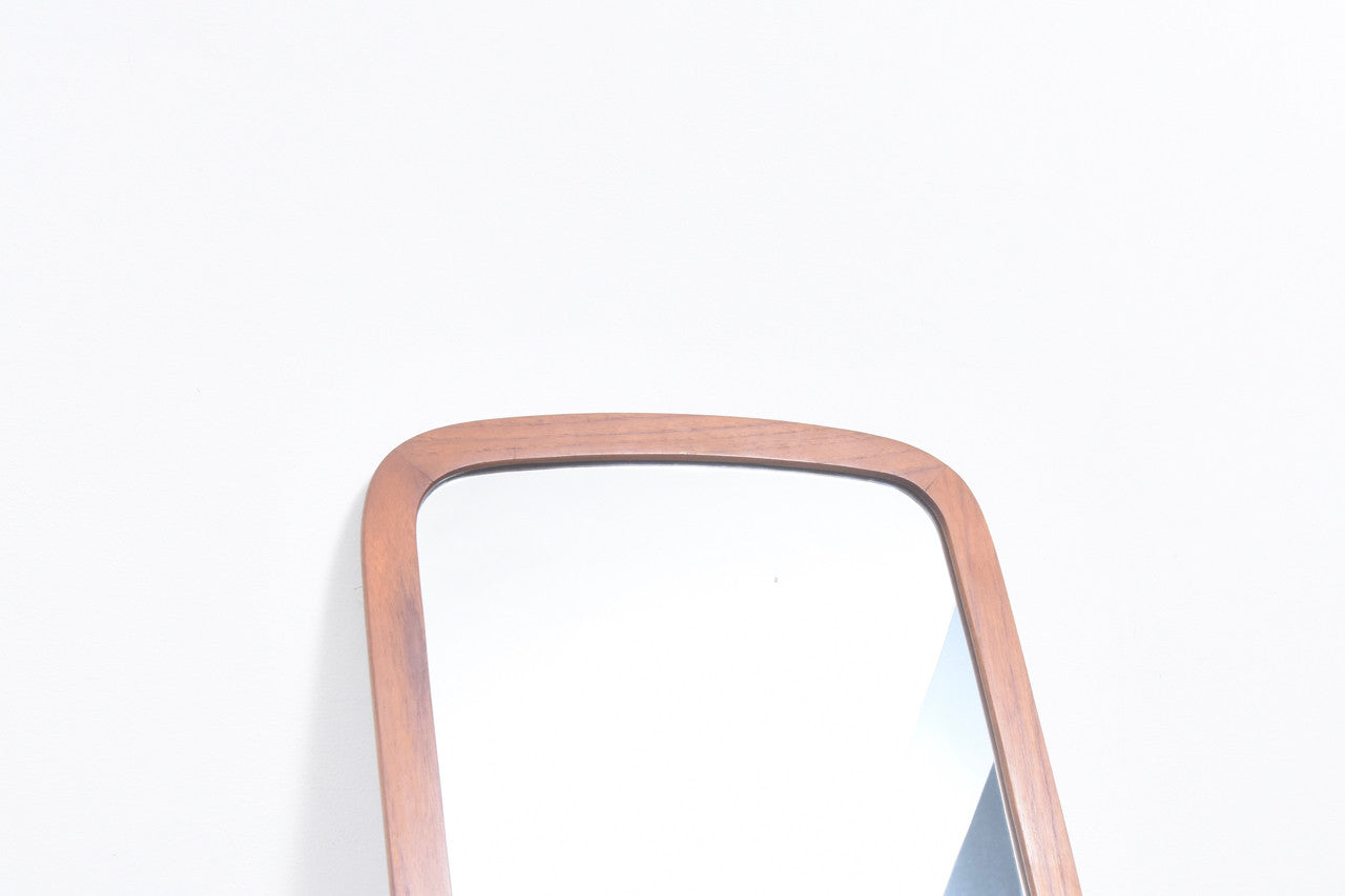 Full length mirror with teak frame