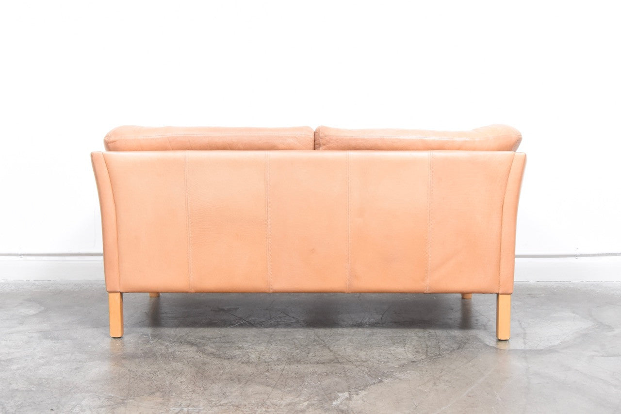 Leather sofa by Mogens Hansen