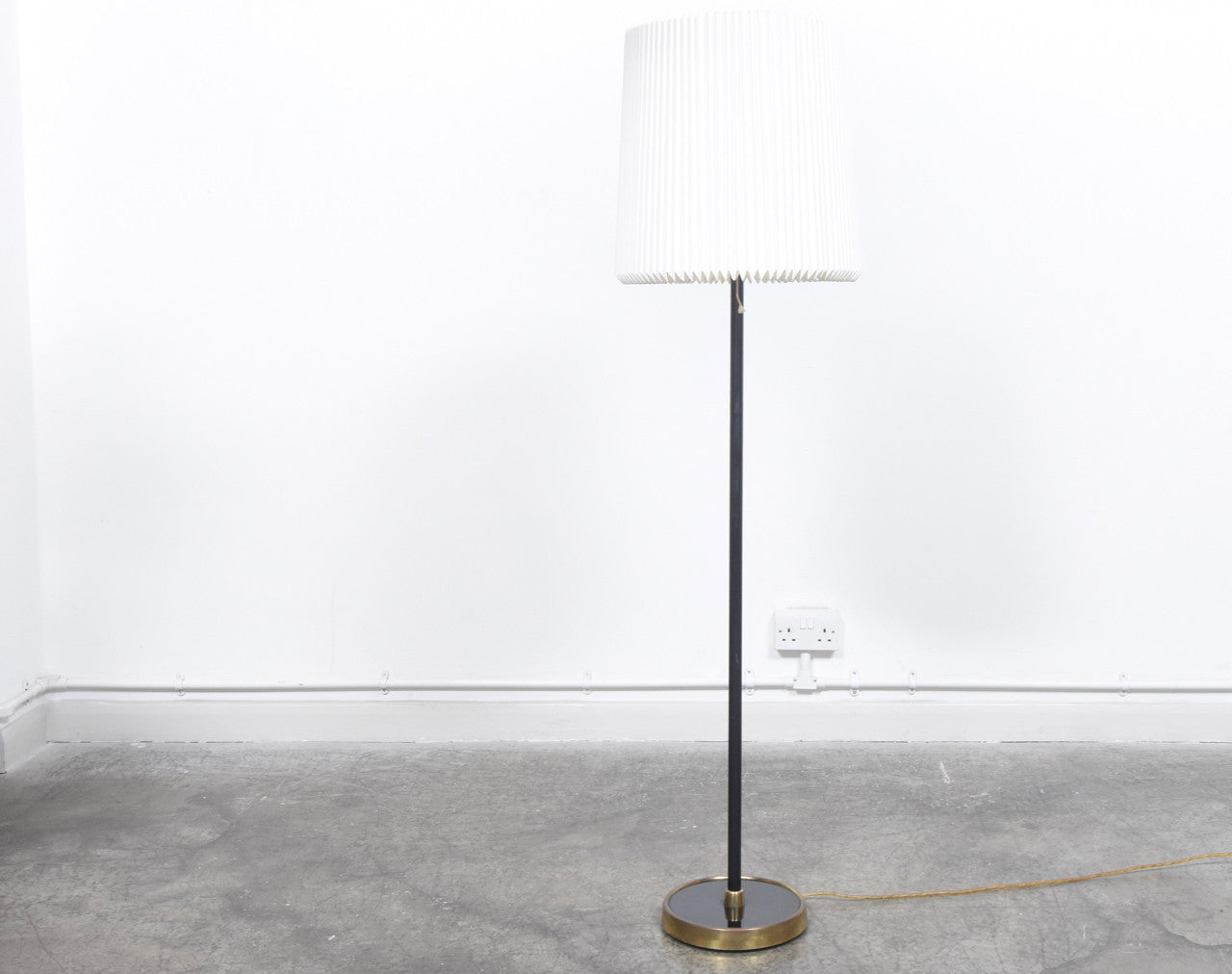 1950s Le Klint floor lamp with black stem