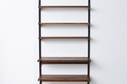 Modular shelving unit by Kai Kristiansen in rosewood