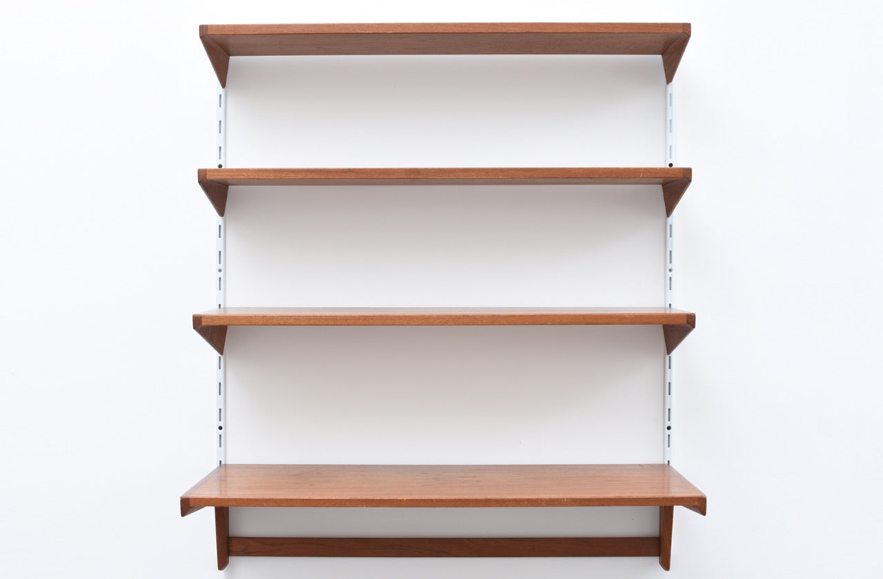 Modular shelving unit by Kai Kristiansen in teak