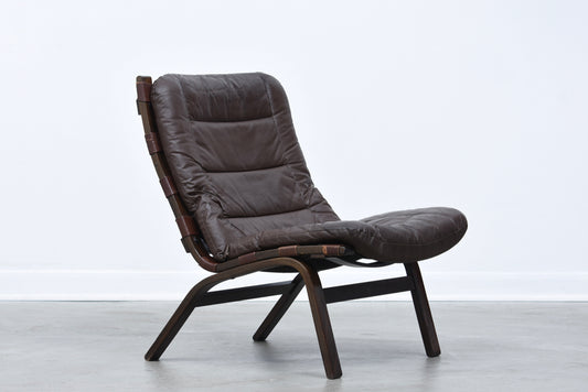 Leather lounger by Farstrup