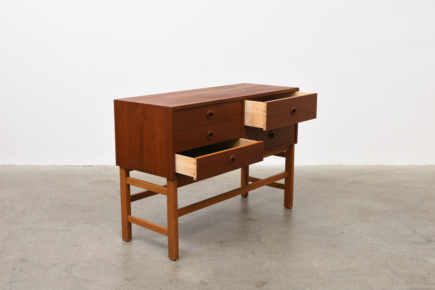 1960s teak hallway chest