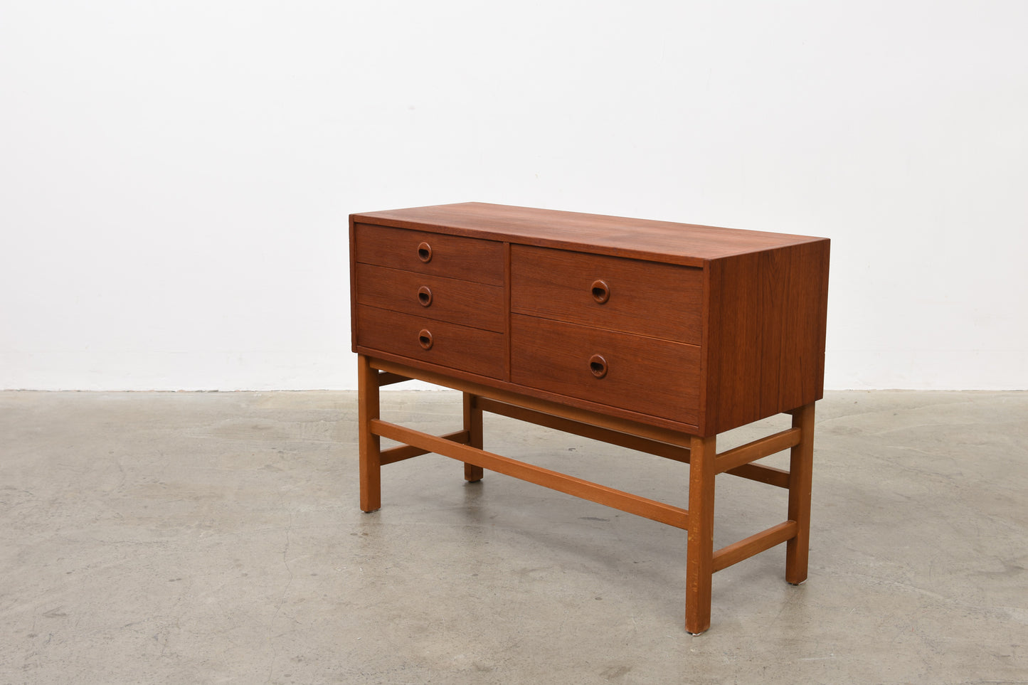 1960s teak hallway chest