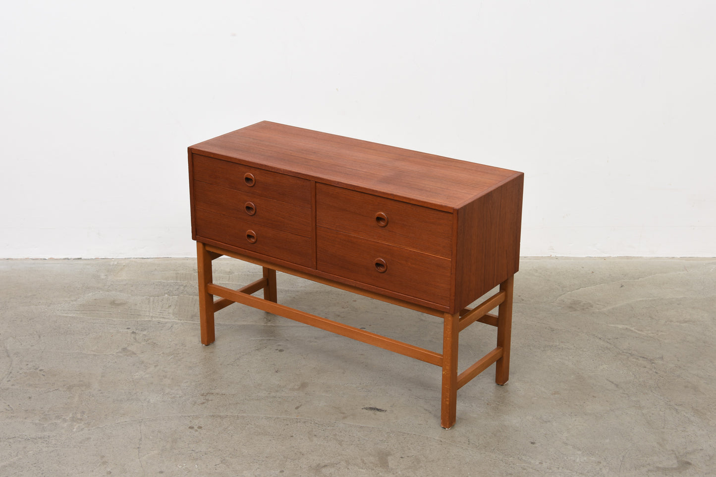 1960s teak hallway chest