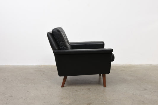 1960s leather lounger by Nili