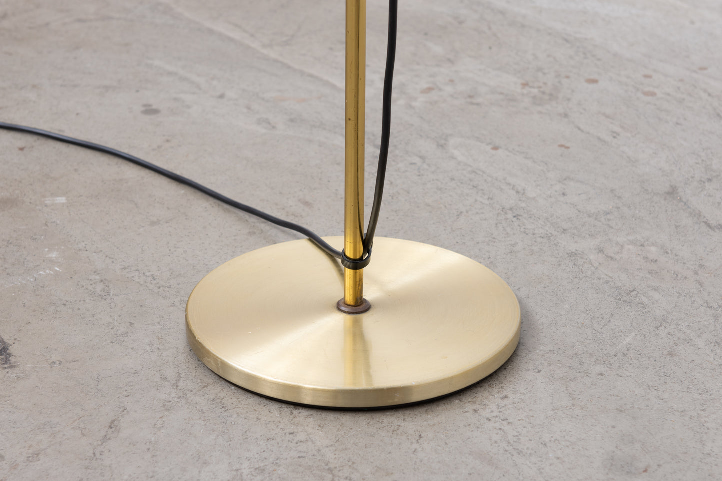 1960s Danish floor light in brass