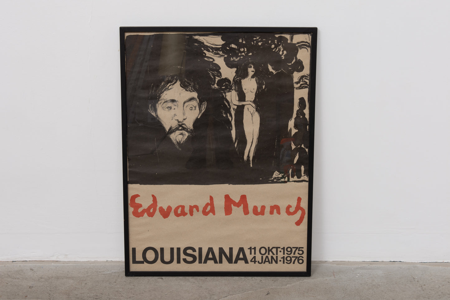 Save £70: 1970s framed Edvard Munch exhibition poster