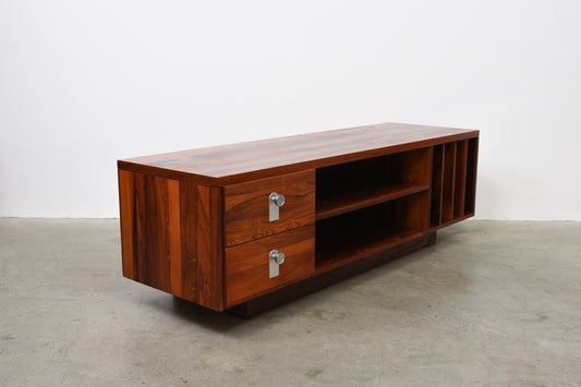 1970s rosewood media cabinet