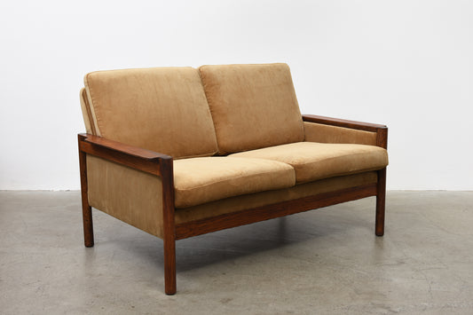 1960s rosewood + corduroy two seater