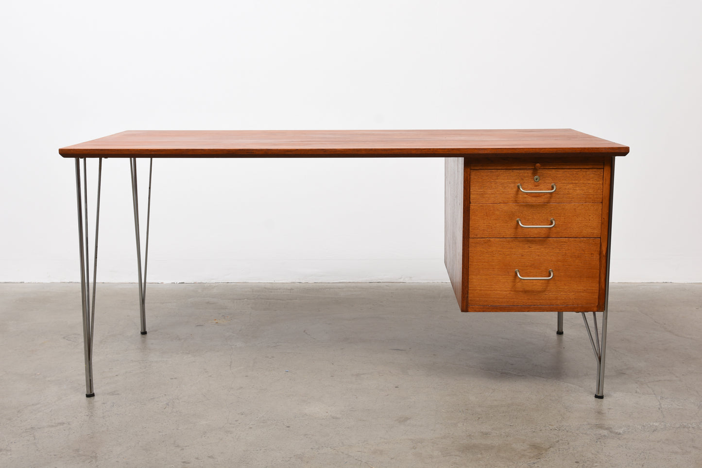 1950s teak desk by Heinrich Roepstorff