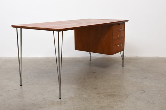 1950s teak desk by Heinrich Roepstorff