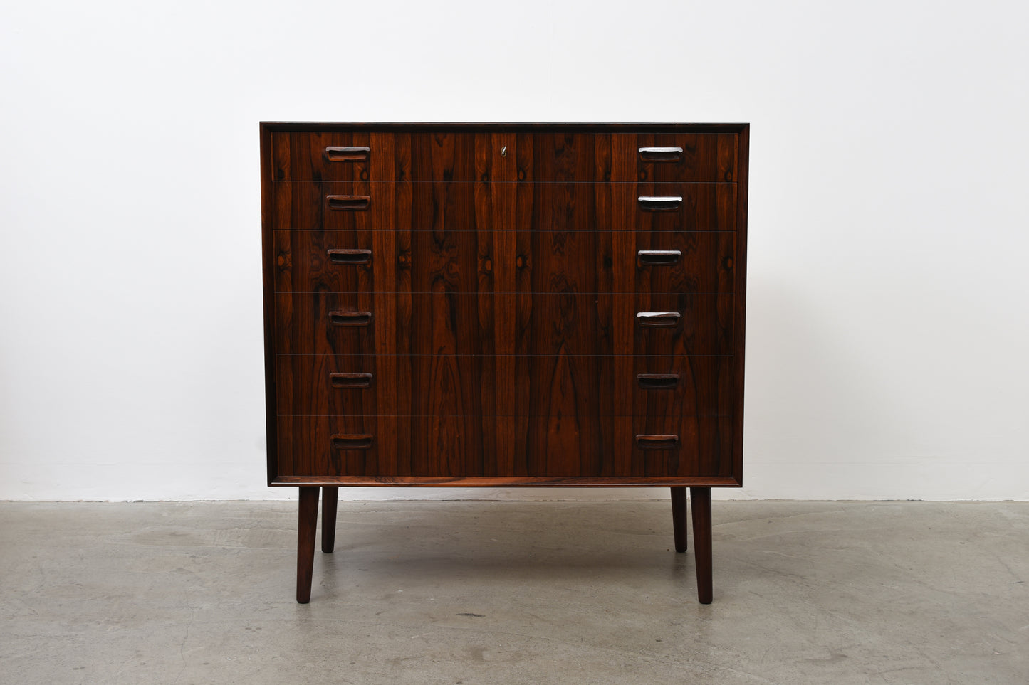 Rosewood chest of drawers by P. Westergaard