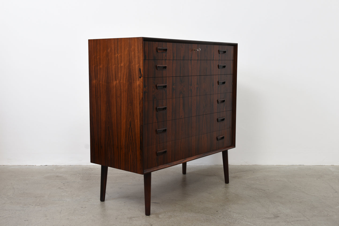 Rosewood chest of drawers by P. Westergaard