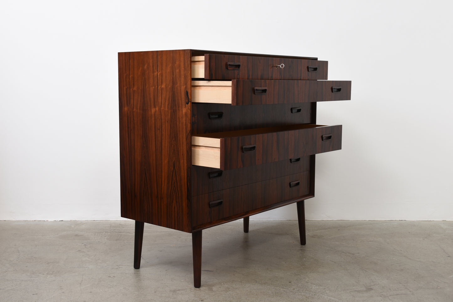 Rosewood chest of drawers by P. Westergaard