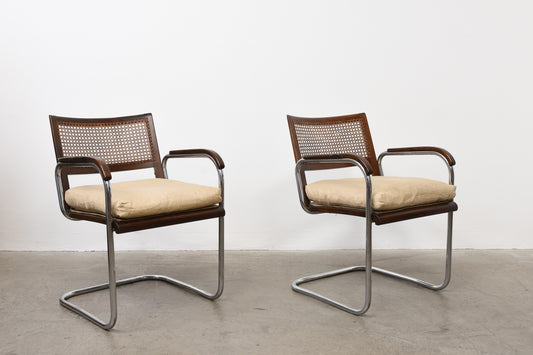 Two available: 1930s armchairs by Frits Schlegel