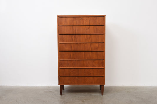 1960s teak chest of drawers