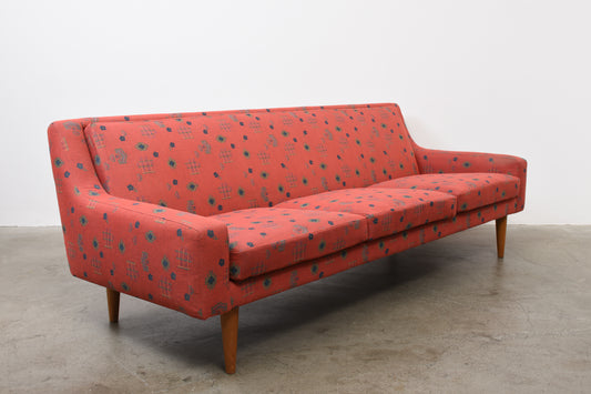 1950s Swedish three seat sofa