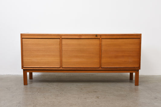 Teak sideboard with tambour doors