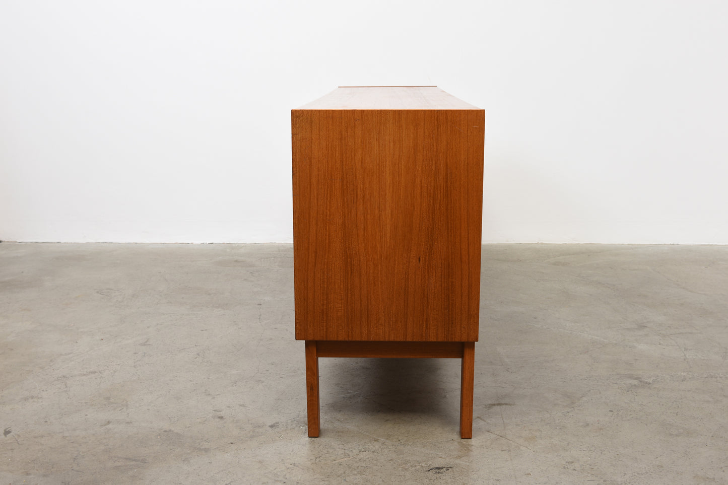 Teak sideboard with tambour doors