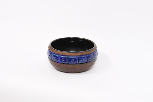 Swedish ceramic bowl with blue banding