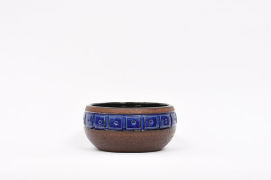 Swedish ceramic bowl with blue banding