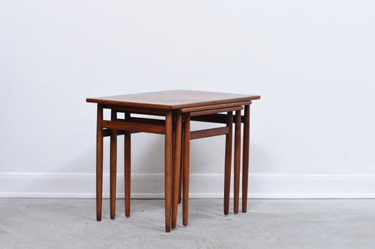 Nest of tables in rosewood