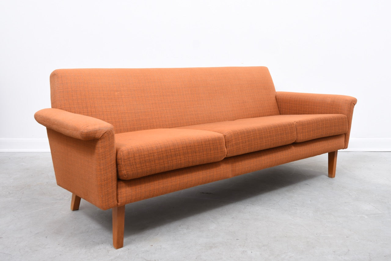 Three seat wool sofa