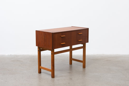 1960s teak hallway chest