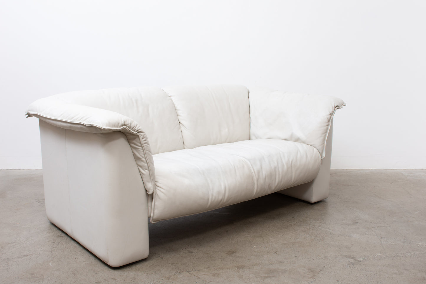 1980s leather sofa by WK Möbel