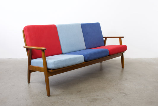 1950s Danish three seater in beech