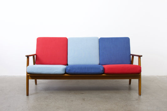 1950s Danish three seater in beech