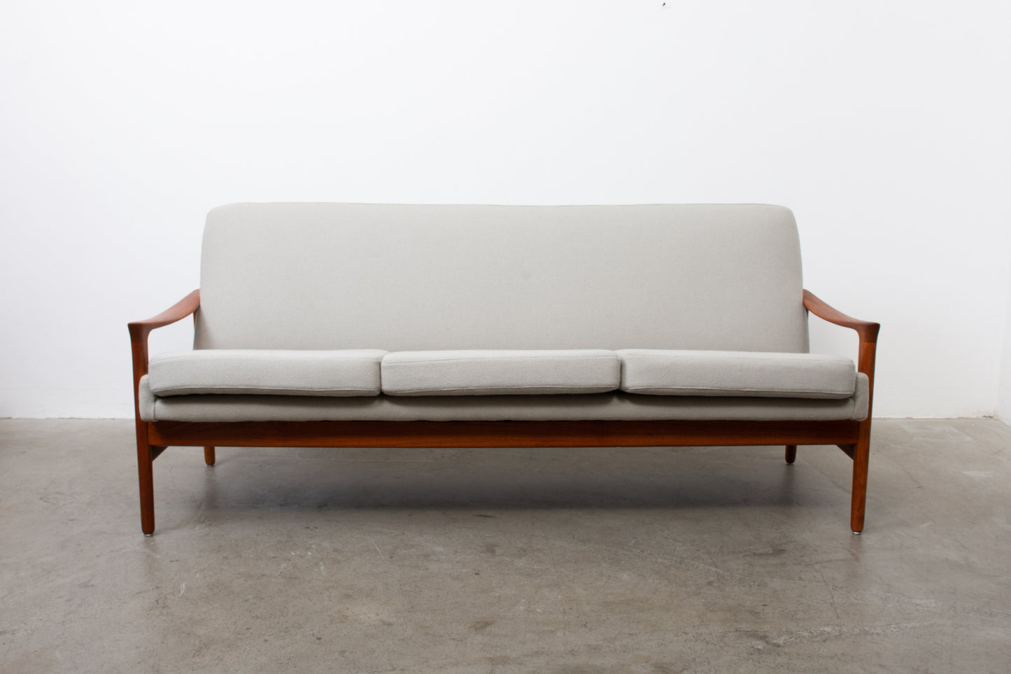 Newly reupholstered: 1960s 'Oslo' sofa by Inge Andersson