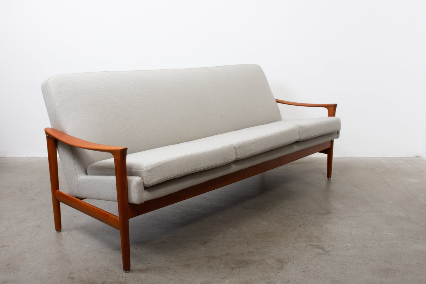 Newly reupholstered: 1960s 'Oslo' sofa by Inge Andersson