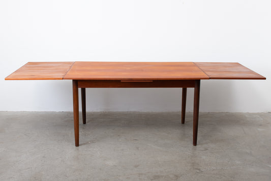 1960s extending dining table in teak