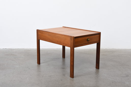 1960s teak side table with drawer