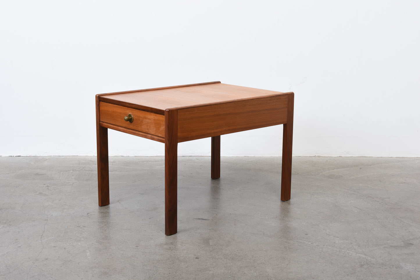 1960s teak side table with drawer